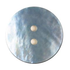 Perlmuttknopf hellblau 23mm