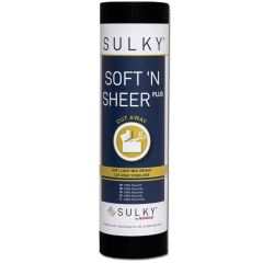 Stickvlies Gunold Sulky Soft‘n Sheer plus schwarz 25cm x 5m