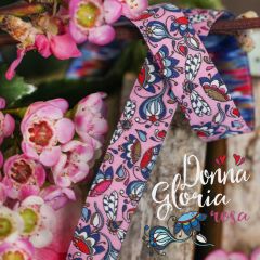 farbenmix Webband Donna Gloria rosa von Lila-Lotta