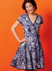 M6959 McCalls Schnittmuster Wickelkleid EASY!