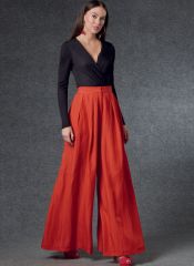 V1772 VOGUE Schnittmuster Hose mit weitem Bein