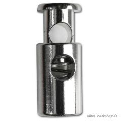 Kordelstopper Zylinderform silber 23mm