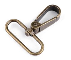 Karabinerhaken 40mm altmessing