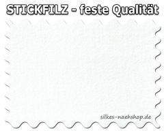 Stickfilz waschbar fest 1mm - reinweiß - 20cmx90cm