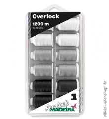 Madeira Aerolock Overlock Box schwarz-weiß