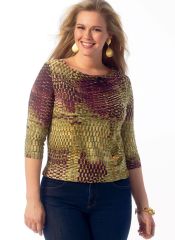 B6847 Butterick Schnittmuster Wasserfall-Shirt
