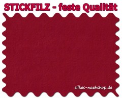 Stickfilz waschbar fest 1mm - kirschrot - 20cmx90cm