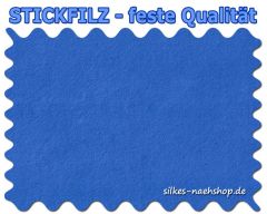 Stickfilz waschbar fest 1mm - azurblau - 20cmx90cm