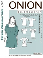 2021 ONION Schnittmuster Kleid Tunika Top 34-46