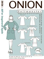 2036 ONION Schnittmuster Retro-Kleid 60er Jahre Stil 34-48