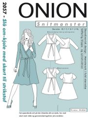 2057 ONION Schnittmuster Jersey-Wickelkleid XS-XL