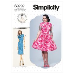 9292 Simplicity Schnittmuster Vintage-Kleid