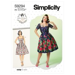 9294 Simplicity Schnittmuster Vintage-Kleid EASY!