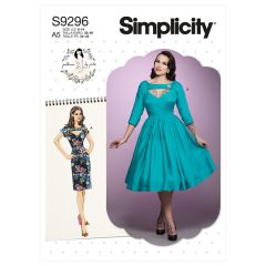 9296 Simplicity Schnittmuster Retrokleid by Gertie