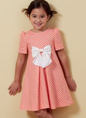 B6886 Butterick Schnittmuster festliches Kinderkleid