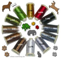 Maschinenstickgarn Set WILDLIFE RAYON 12x1000m
