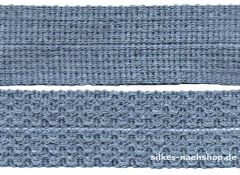 Knicktresse blaugrau