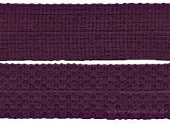 Knicktresse aubergine