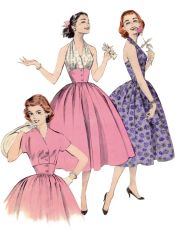 B6938 Butterick Schnittmuster Vintage-Kleid 50er Jahre