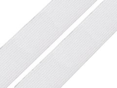 2,5m Gummiband 20mm weiß