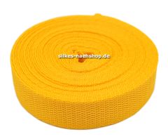 Gurtband 20mm orange-gelb 5m Rolle