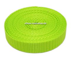 Gurtband 20mm limone 5m Rolle