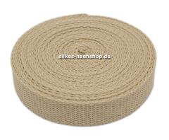 Gurtband 20mm sandbeige 5m Rolle