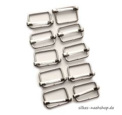 Gurtversteller Regulator silber 20mm 10er-Pack