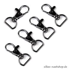 Karabiner schwarz 12mm im 5er-Pack