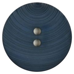 Knopf mit Streifen 54mm rund dunkelblau