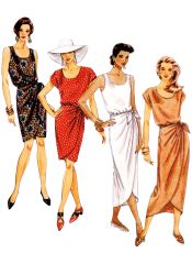 M8501 McCalls Schnittmuster Vintage-Kleid 90er Jahre