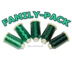 Maschinenstickgarn Set RAYON FAMILY-PACK wood