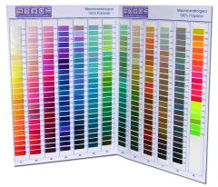FARBKARTE Maschinenstickgarn Polyester