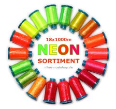 Maschinenstickgarn Sortiment NEON 18x1000m