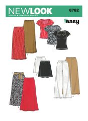 N6762 NewLook Schnittmuster Jersey Kombination XS-XL EASY!