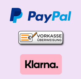 So bequem bezahlen Sie bei Silkes-Naehshop.de: PayPal, PayPal Kauf auf Rechnung, PayPal Kreditkarte, PayPal Lastschrift, Vorkasse/Banküberweisung